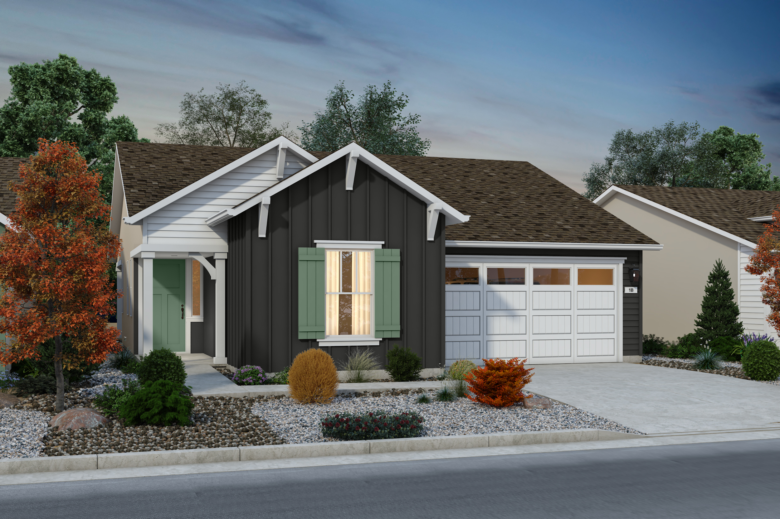 Silverado Single Family Homes_Plan 1B_Color Render_Scheme 1_V04